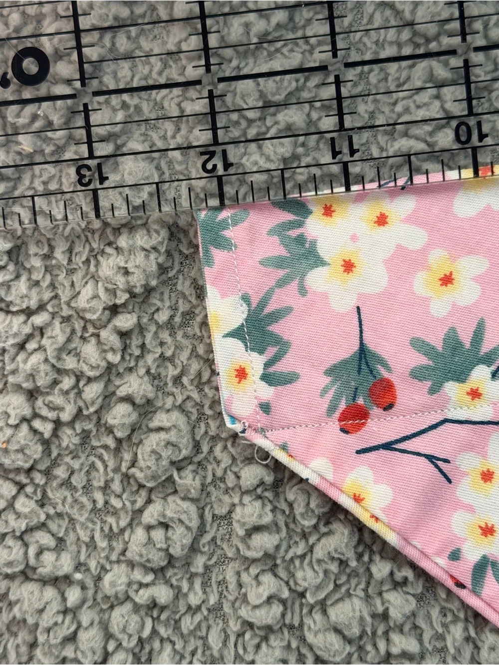 Pink Floral Baby Bandana Bib - Soft Flower Print